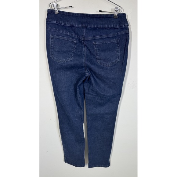 Chico's Perfect Stretch Pull On Jegging Ankle Blue Denim Size 10 Chico's 1.5 - Picture 3 of 10